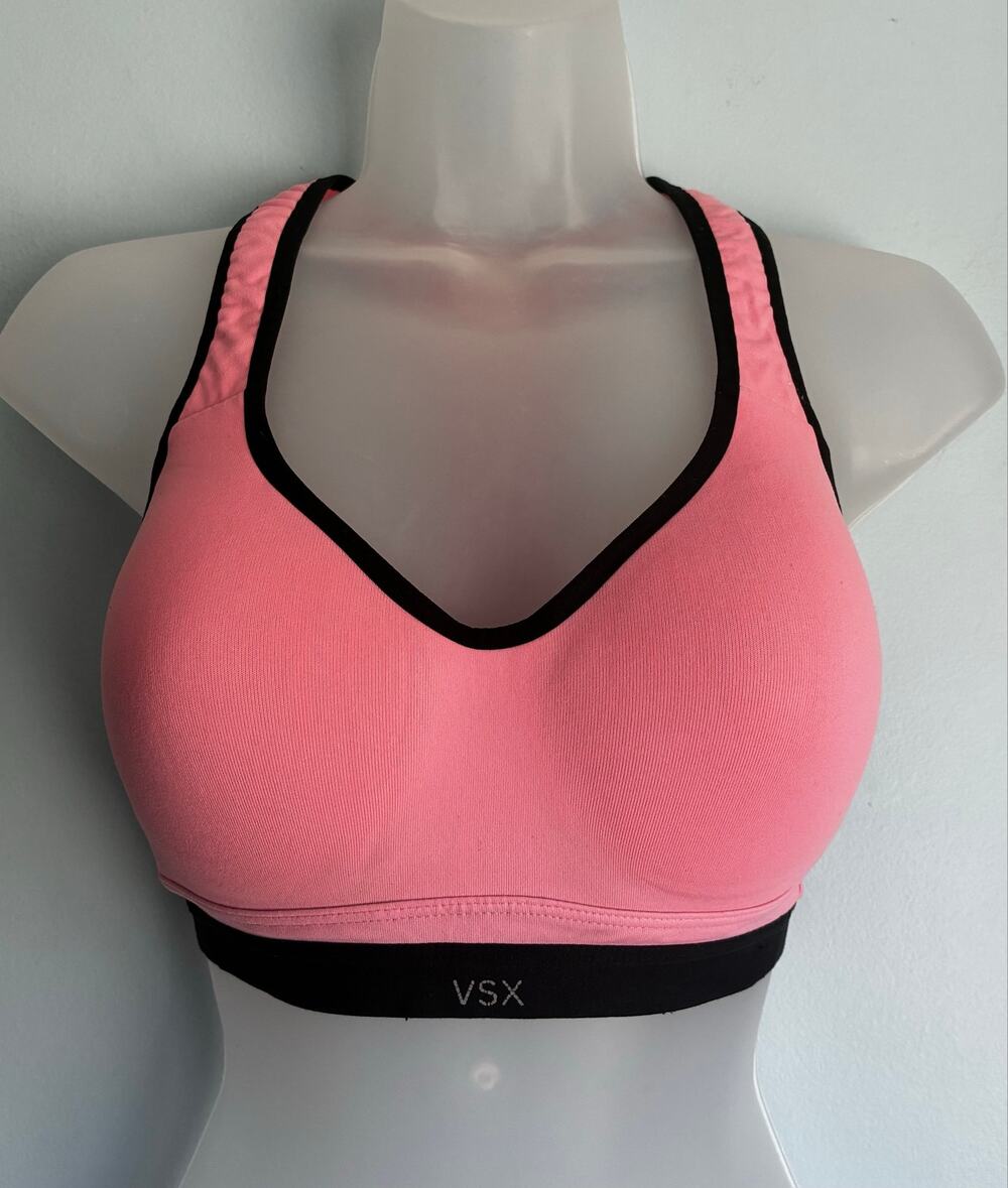 VSX Sport Sports Bra Victoria's Secret Underwire 32D Pink and Gray
